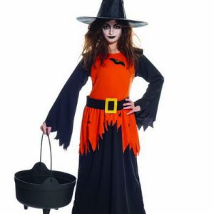 Costume Strega Pipistrelli 5/7anni 128cm