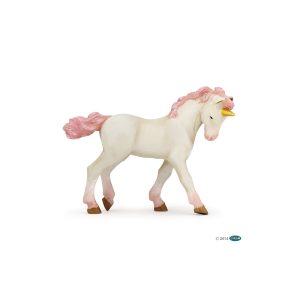 Papo - Giovane unicorno bianco e rosa