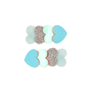 Mollette Samantha cuore azzurro