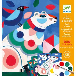 Set creativo Carte da dipingere - Le bestiaire