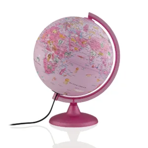 Globo/Mappamondo 25 cm PINK ZOO IT 230V -&&